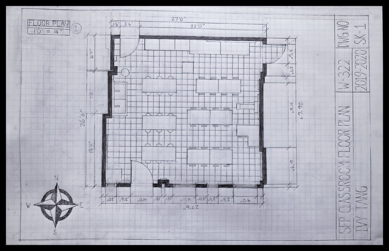 KAITLYN LAKE, Mechanical Drawing and Architecture, Floor Plan w322, Instr. Buccino